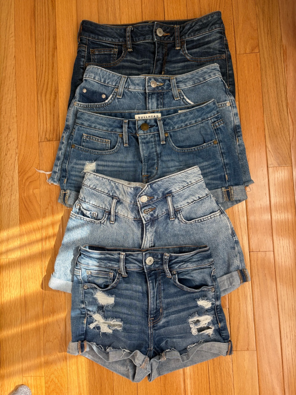 LOT of 5 Jean Shorts (AE, Banana Republic, Bullhead, Forever 21)